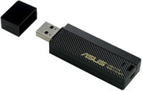 Беспроводной сетевой адаптер ASUS A-USB-N13, USB 2.0, 802.11N, ф-ция WPS, до 300 Мбит/с