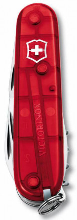 Victorinox Офицерский нож SPARTAN 91 мм. прозрачный красный  1.3603.T