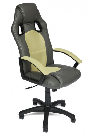 Компьютерное кресло TetChair Driver игровое, обивка: искусственная кожа/текстиль, цвет: серый/серый 