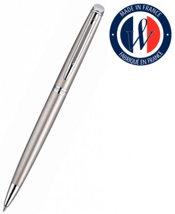 Ручка шариковая Waterman Hemisphere (S0920470) Steel CT M синие чернила подар.кор.