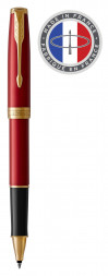 Ручка роллер Parker Sonnet Core T539 (1931475) LaqRed GT F черные чернила подар.кор.