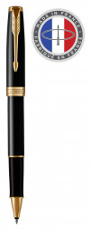 Ручка роллер Parker Sonnet Core T539 (1931496) LaqBlack GT F черные чернила подар.кор.