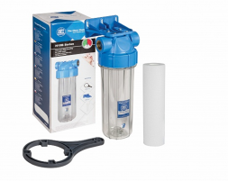 Aquafilter FHPR-B1-AQ (FHPR-HP-WB) Корпус 10&quot; прозрачный на холодную воду с ключом и рамкой
