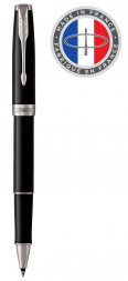 Ручка роллер Parker Sonnet Core T539 (1931501) LaqBlack СT F черные чернила подар.кор.
