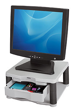 Подставка под монитор Fellowes PREMIUM PLUS серая