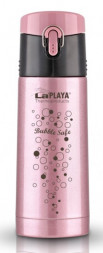 Термос LaPlaya 0.35 L - Pink Travel Tumbler Bubble Safe, из нержавеющей стали
