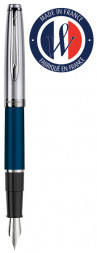 Ручка перьевая Waterman Embleme (2100380) Blue CT F перо сталь нержавеющая подар.кор.