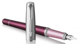 Ручка перьевая Parker Urban Premium F310 (1931567) Dark Purple CT F перо сталь нержавеющая подар.кор.