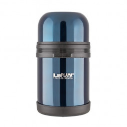 Термос стальной LaPlaya Traditional 0,8L blue) универсальное горло, 560042