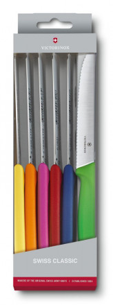 Набор ножей кухон. Victorinox Swiss Classic Kitchen (6.7839.6G) компл.:6шт ассорти подар.коробка