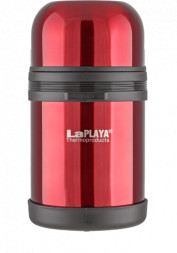 Термос стальной LaPlaya Traditional 0,8L red) универсальное горло, 560043