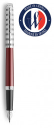Ручка перьевая Waterman Hemisphere Deluxe (2117789) Marine Red F перо сталь нержавеющая подар.кор.